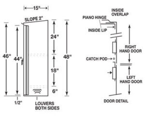 Hose & Hydrant Storage Series Cabinets Sizes & Specifications - Safety One